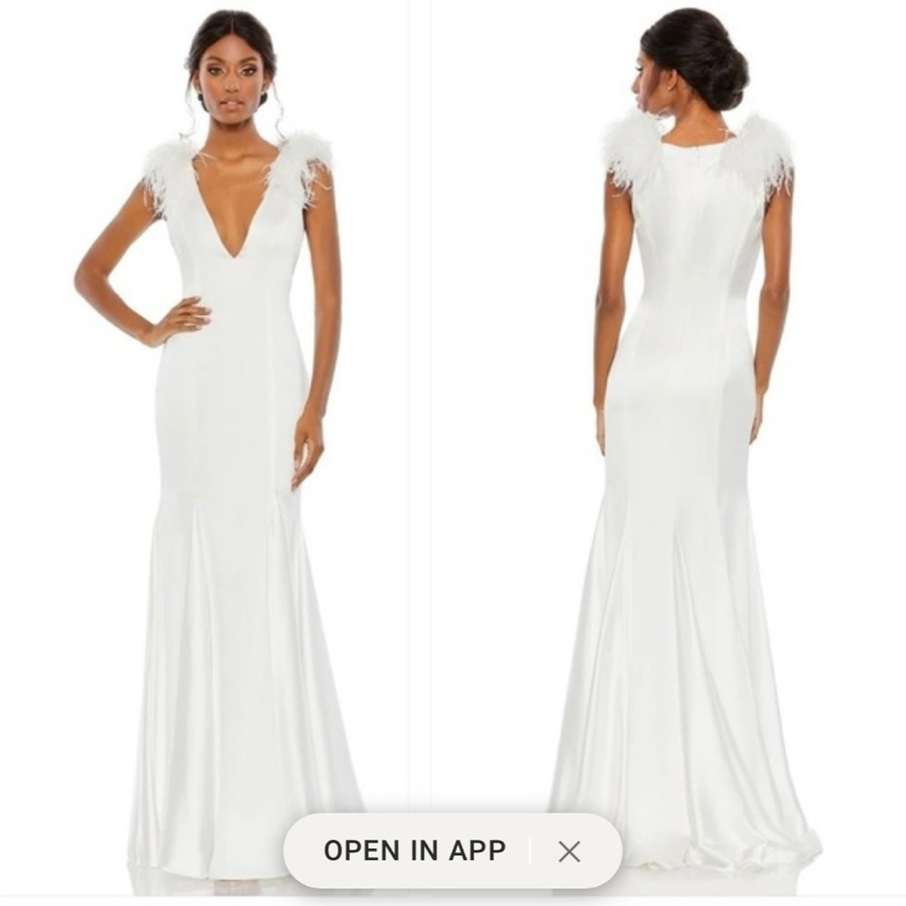 Elegant White Evening Gown